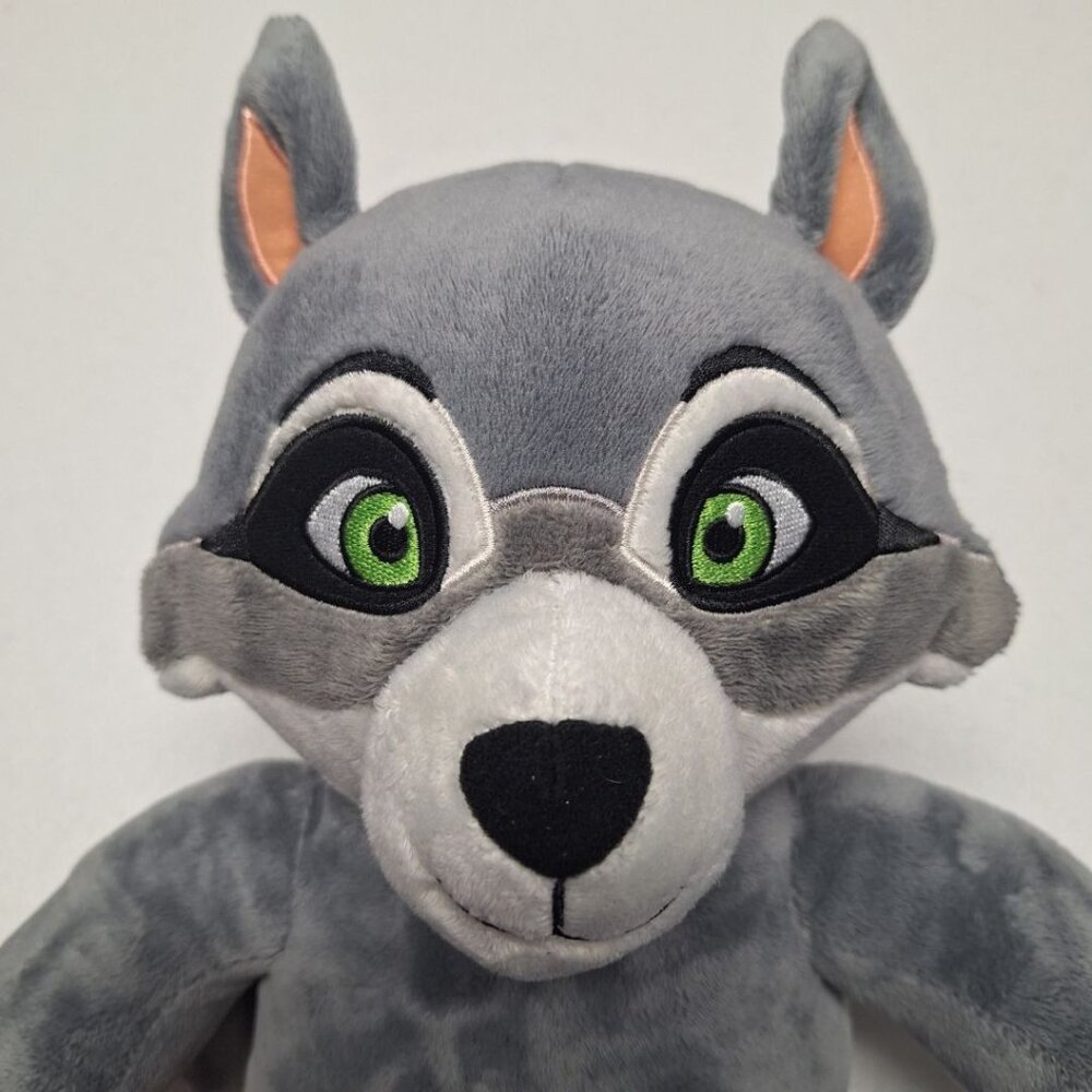 Build A Bear Raccoon Great Wolf Lodge Kids Pack Plush Gray 16 Inch Tail Ears